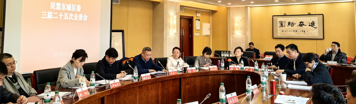 民盟东城区委召开2024年度领导班子述职和民主评议工作会
